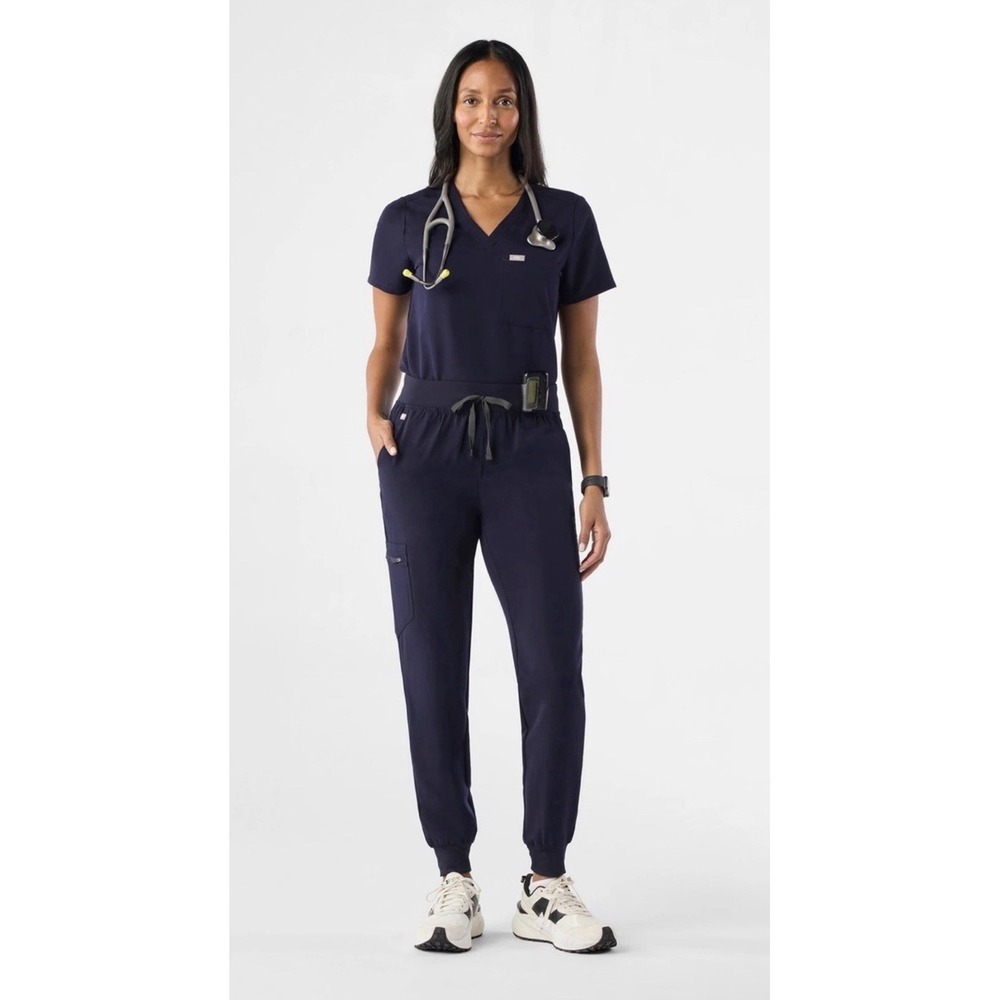 FIGS Zamora Jogger Scrub Pants Navy Blue Style# W18SW2005 SZ S